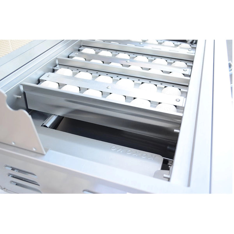 Kokomo Grills Professional 5 Burner 40 Inch Cart Model BBQ Grill With Lights & Locking Casters - KO-BAK5BG-PRO+KO-BAK5BG-C