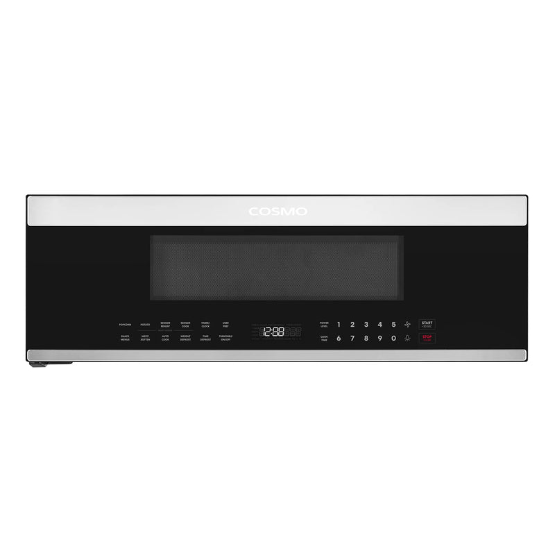 Cosmo 30" Over-the-Range Microwave, 1000W, Smart Sensor Cooking, 400 CFM, COS-3012ORLP1SS
