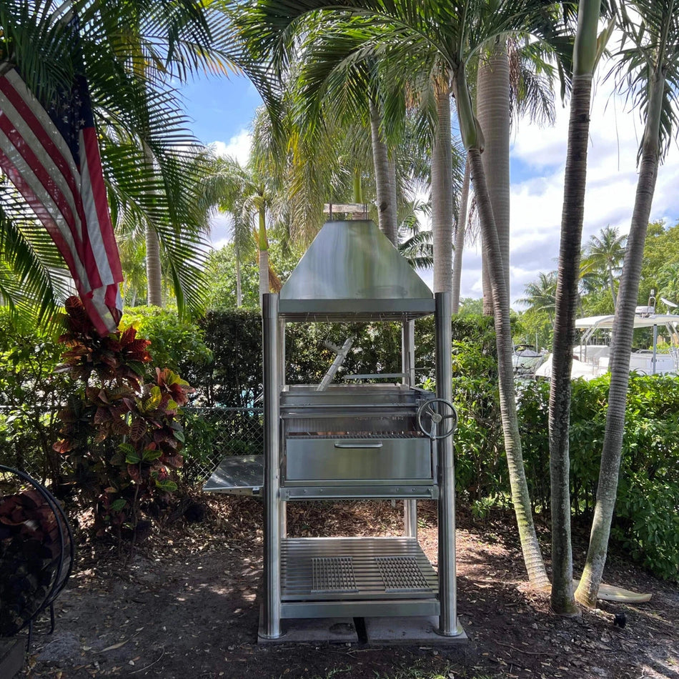 Tagwood BBQ Santa Maria Wood Fire & Charcoal Gaucho Grill All SS304 - BBQ12SS