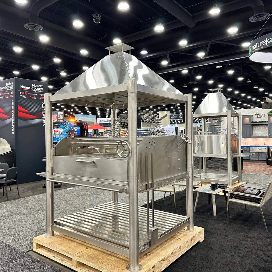 Tagwood BBQ XL Argentine Santa Maria Wood Fire & Charcoal Gaucho Grill All SS304 - BBQ22SS