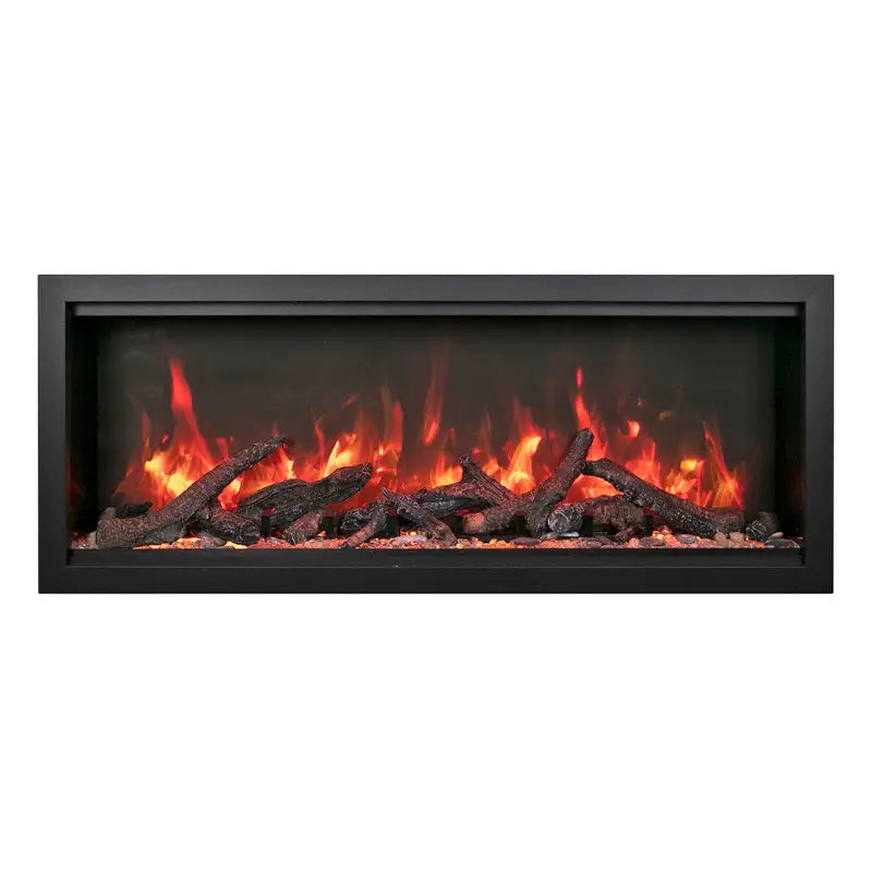 Amantii Symmetry 100'' Extra Tall & Deep Recessed Linear Indoor/Outdoor Electric Fireplace