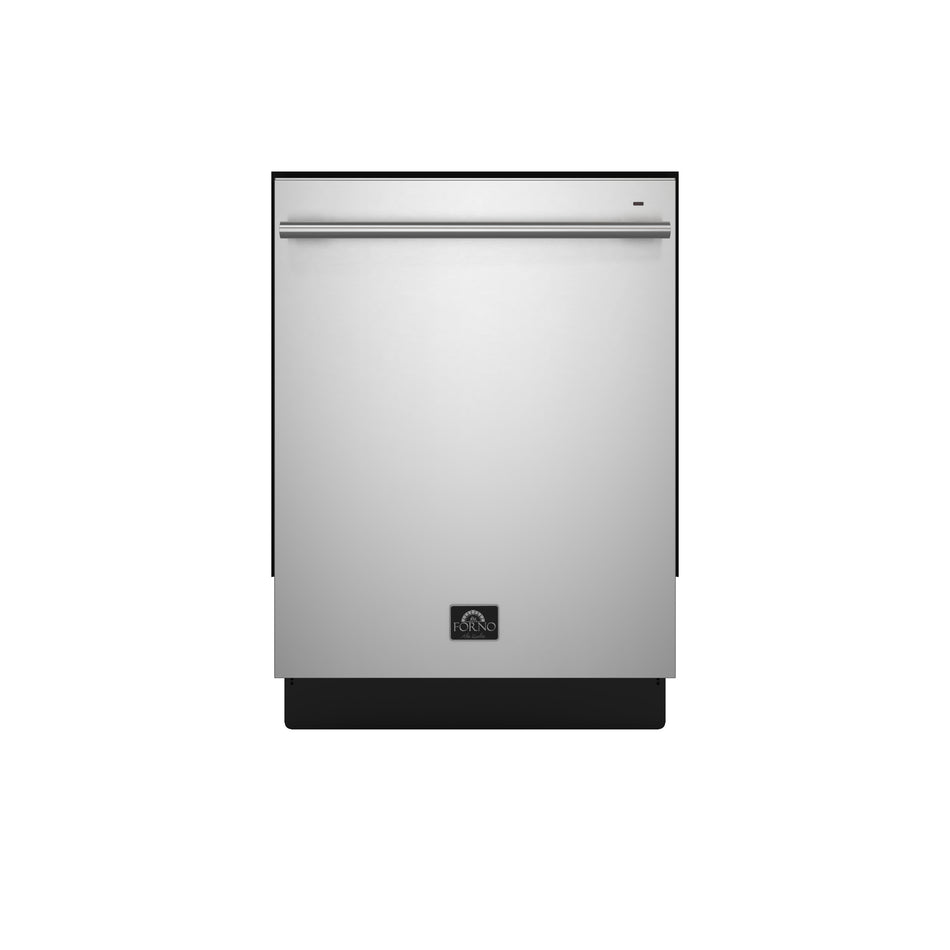 Forno Romano 24-Inch Built-In Dishwasher, Stainless Steel Finish, Stainless Steel Tub, 49 dBA, Energy Star Certified