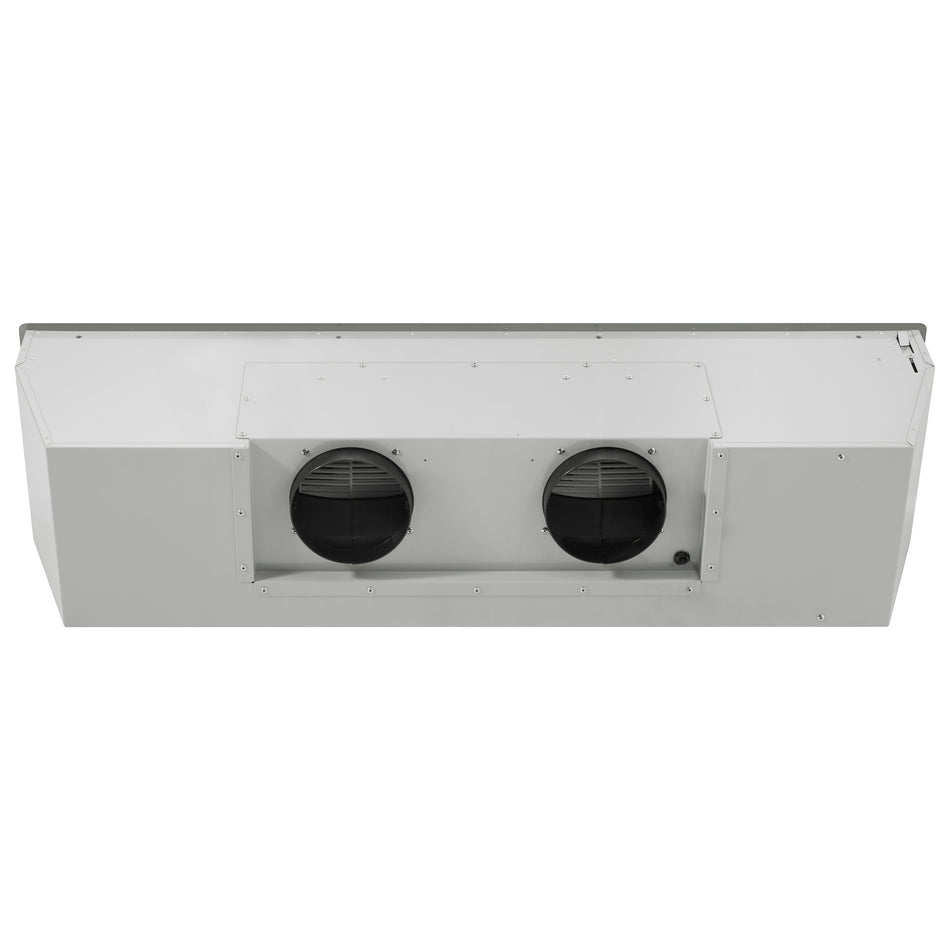 Forno Frassanito 48-Inch Recessed Range Hood, Stainless Steel Baffle Filters, LED Lighting