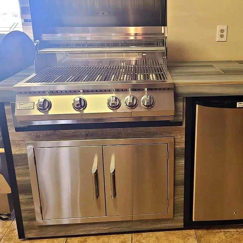 Kokomo Grills 30 Inch Stainless Steel Double Access Doors - KO-ADD30