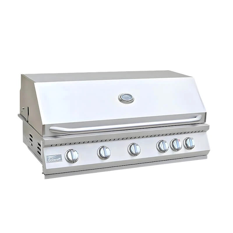 Kokomo Grills 40 Inch 5 Burner Built In Gas Grill with Infrared Backburner