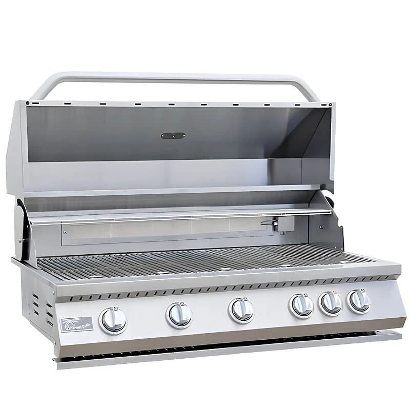 Kokomo Grills 40 Inch 5 Burner Built In Gas Grill with Infrared Backburner