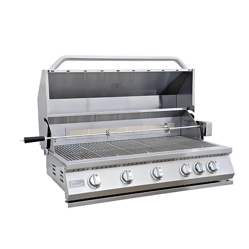 KoKoMo Grills Stainless Steel Rotisserie Kit For 40-Inch 5 Burner Grill