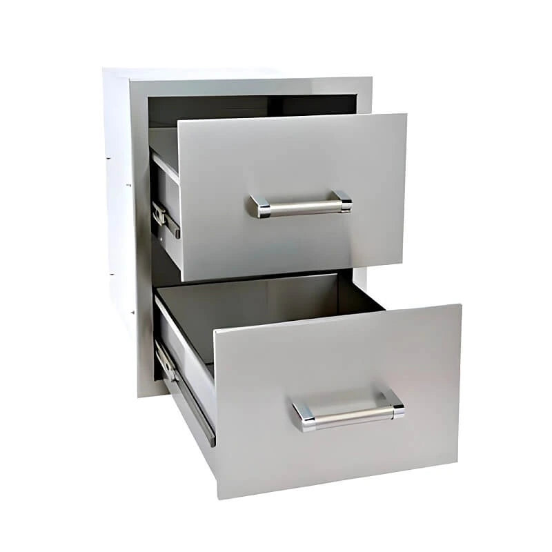 Kokomo Grills 22 Inch Stainless Steel Double Drawer - KO-DD12