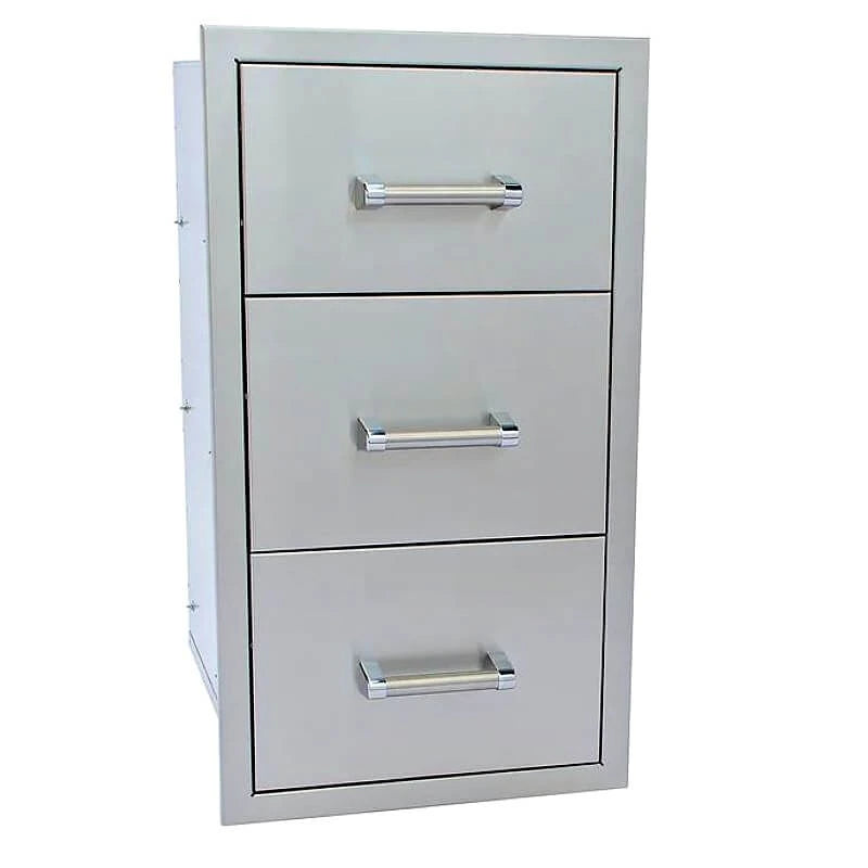 Kokomo Grills 27 Inch Stainless Steel Triple Drawer