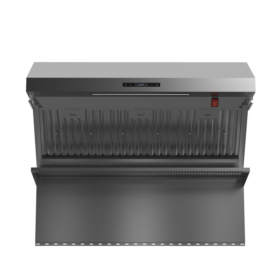 Forno Savona 48-Inch Wall Mount Range Hood, Baffle Filters, Backsplash Included