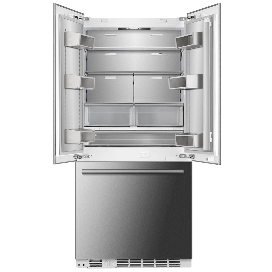 Rivestito Refrigerator, French Door, 36 Inch, Energy Star, Fast Freeze