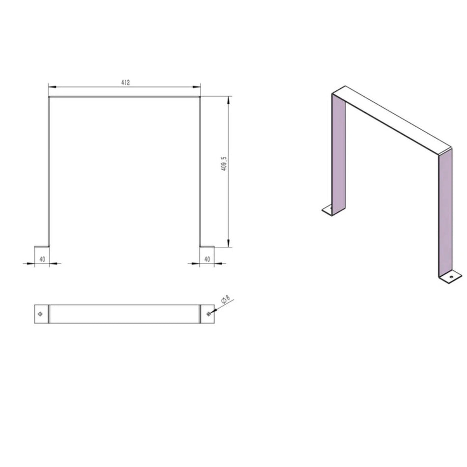 Tagwood BBQ Wall Fastener for Smoke Hood